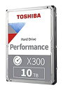 【中古】【輸入品・未使用】Toshiba HDWR11AXZSTA X300 10TBパフォーマンス&ゲーミング内蔵ハードドライブ7200 RPM SATA 6...