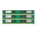 【中古】【輸入品・未使用】キングストン Kingston デスクトップ用メモリ DDR3-1333 (PC3-10600) 8GBx3枚 CL9 1.5V Non-ECC DIMM 240pin KVR13N9K3/24 永久保証(2)
