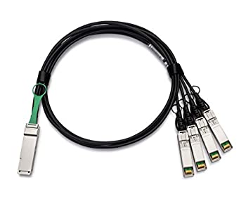 yÁzyAiEgpzJuniper Compatible QFX-QSFP-DACBO-2M 40G QSFP to 4xSFP+ Twinax Breakout Cable | 4x10G 2M Passive DAC QFX-QSFP-DACBO-2M-HPC