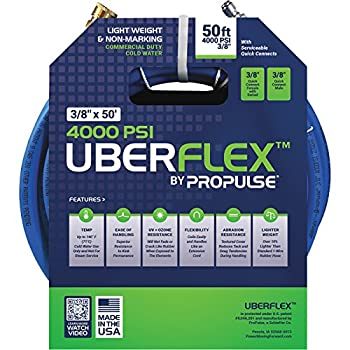 【中古】【輸入品 未使用】Propulse UberFlex Nonmarking Pressure Washer Hose - 4000 PSI, 50ft. x 3/8in.