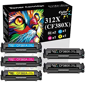 šۡ͢ʡ̤ѡColorPrint 5ѥå (2X K+C+M+Y) 312X 312A CF380X CF381A CF382A CF383A ȥʡȥå HP Color Laserjet Pro MFP M476dn M476dw M476dn