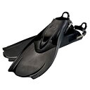 【中古】【輸入品・未使用】Hollis F1 Bat Fin Adjustable Spring Strap Fins Black Mens 10-12 (XL...