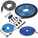 【中古】【輸入品・未使用】NVX XKIT02 フルスペック 1/0ゲージ 100% (OFC) 無酸素銅 完全2チャンネルアンプ配線キット RCA付き 最大4000ワットのアンプ用(2)