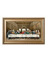 【中古】【輸入品・未使用】DecorArts最後の晩餐 レオナルド・ダ・ビンチ クラシックアート 複製画ウォールアート、壁のインテリア装飾。 L ゴールド P0...