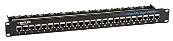 【中古】【輸入品・未使用】Black Box CAT5e フィードスルーパッチパネル 1U シールド付き 24ポート