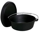 【中古】【輸入品・未使用】王 Kooker CI12S 中古味 屋外 鋳鉄 製 ダッチ オーブン 12 クォート