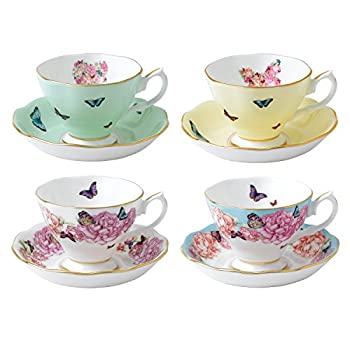 šۡ͢ʡ̤ѡRoyal Albert Miranda Kerr Teacups and Saucers (Set of 4),...