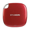 【中古】【輸入品 未使用】HYUNDAI (ヒュンダイ) 2TB 外付けSSD - ウルトラポータブルデータストレージ 外付けSSD - Candy Apple Red ストレージドライブ - USB-C/USB-A デ