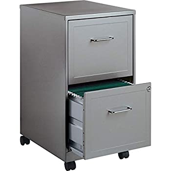 【中古】【輸入品・未使用】Lorell 16873 2-Drawer Mobile File Cabinet, 18-Inch Depth - Gray by Lorell