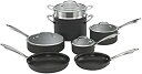 楽天スカイマーケットプラス【中古】【輸入品・未使用】Cuisinart アルマイト 調理器具11点セット 食器洗い機対応 ハード、ブラック