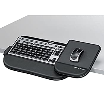 šۡ͢ʡ̤ѡFellowes Keyboard Manager Tilt 'n Slide Pro - Keyboard and mouse platform with wrist pillow - black