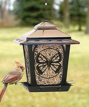 【中古】【輸入品・未使用】Audubon/Woodlink Hopper Feeder With Buttefly Design Bronze NA32321