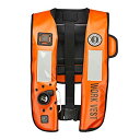 【中古】【輸入品・未使用】Mustang Survival Corp Inflatable Work Vest with HIT (Auto Hydrostatic) with Back Flap and SOLAS Reflective Tape, Orange by Mustang Surv