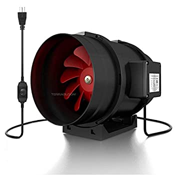 【中古】【輸入品・未使用】8" Inline Fan - 735 CFM Exhaust Duct Fan, Built-in Speed Controller, ETL Listed, Pre-Wired 6 FT Grounded Cord - Great Use in Grow Tent