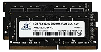 【中古】【輸入品 未使用】Adamanta 16GB (2x8GB) ノートパソコンメモリアップグレード ThinkCentre M910q Tiny DDR4 2400Mhz PC4-19200 SODIMM 2Rx16 CL17 1.2v RAM DRAM