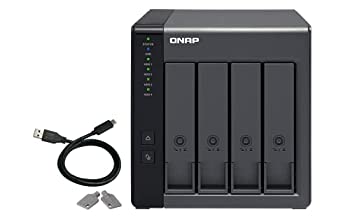 【中古】【輸入品 未使用】QNAP(キューナップ) TR-004 4ベイ USB 3.0 RAID 拡張エンクロージャー DAS (ダイレクトアタッチドストレージ) 2年保証