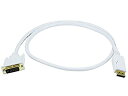 【中古】【輸入品・未使用】Monoprice 3ft 28AWG DisplayPort to DVI ケーブル - ホワイト