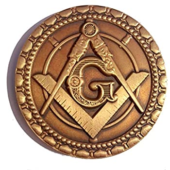 【中古】【輸入品・未使用】4.4cm Freemasonry Commemorative Master Mason Blue Lodge Freemasons Coin With Case