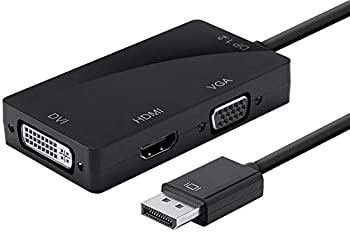 yÁzyAiEgpzMonoprice DisplayPort 1.2a - 4K HDMI fAN DVI VGA pbVuA_v^[ ubN (112802)