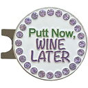 yÁzyAiEgpzGiggle Golf Bling Putt Now, Wine Later Golf Ball Marker With A Standard Hat Clip