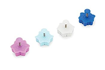 【中古】【輸入品・未使用】Fox Run 48741 Intricate Assorted Winter Snowflake Pastry/Cookie/Pie/Fondant 5.1cm Stamper and Cutters 5.1cm, Set of 4, Multi-Colour