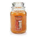 【中古】【輸入品 未使用】Yankee Candle Harvest , Food Spice香り Large Jar Candle オレンジ 115505-YC