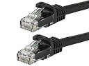 【中古】【輸入品・未使用】Monoprice Monoprice FLEXboot Cat6 Ethernet Patch Cable - Snagless RJ45, Stranded, 550MHz, UTP, Pure Bare Copper Wire, 24AWG, 50ft, Blac