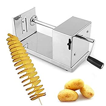 【中古】【輸入品 未使用】ECOSS Manual Stainless Steel Potato Chips Slicer Spiral Twister Vegetable Cutter by Kitchen Supply