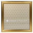 【中古】【輸入品 未使用】Lawrence Frames 536210 10x10 サッター 光沢仕上げ ゴールド 写真フレーム