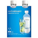 【中古】【輸入品 未使用】SodaStream 食洗機対応 1L クラシック DWS 炭酸ボトル ホワイト (ツインパック) 2本パック
