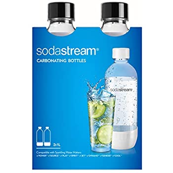 【中古】【輸入品・未使用】SodaStream 食洗機対応 1L クラシック DWS 炭酸ボトル ブラック (ツインパック) 2本パック