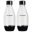 【中古】【輸入品・未使用】SodaStream 0.5L ツインパック 食器洗い機対応 スリムボトル (ブラック)