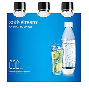 【中古】【輸入品・未使用】Sodastream 3x1L 炭酸ボトル ブラック