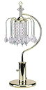 【中古】【輸入品・未使用】Ore International 715G 27-Inch Height Gold Table Lamp with Crystal-Inspired Shade by ORE