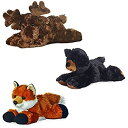 【中古】【輸入品 未使用】Aurora Maxa Moose Sullivan Black Bear Foxie Fox Mini Flopsie 8 Bundle