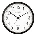 【中古】【輸入品 未使用】La Crosse Technology WT-3143A-INT 14-Inch Atomic Wall Clock, Black by La Crosse Technology