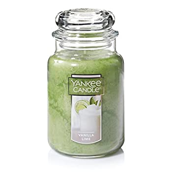 楽天スカイマーケットプラス【中古】【輸入品・未使用】Yankee CandleバニラライムLarge Jar 22oz Candle Large Jar Candle グリーン 1106730-YC