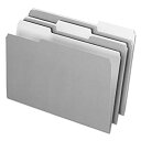 【中古】【輸入品・未使用】Interior File Folders, 1/3 Cut Top Tab, Legal, Gray, 100/Box (並行輸入品)