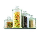 【中古】【輸入品・未使用】Anchor Hocking 4-Piece Round Canister Set with Ball Lid by Anchor H...