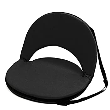 yÁzyAiEgpz(black) - Portable Multiuse Adjustable Recliner Stadium Seat by Trademark Innovations (Black)