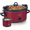 【中古】【輸入品 未使用】Crock-Pot 6-Quart Cook and Carry Slow Cooker with Little Dipper Warmer (Red) by Crock-Pot