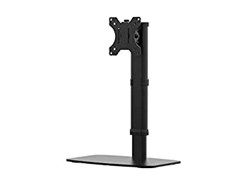 【中古】【輸入品 未使用】Monoprice Workstream by Monoprice Easy Height-Adjustable Free Standing Single Monitor Desk Mount for Monitors Up To 27in