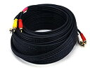 【中古】【輸入品・未使用】Monoprice RCA 同軸コンポジット ビデオ&ステレオ オーディオ ケーブル、約15.2m (50 フィート)