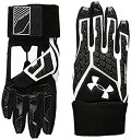 【中古】【輸入品・未使用】Under Armour ボーイズ ユース コンバットV フットボールグローブ ホワイト (100)/ホワイト ユースS