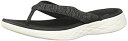 【中古】【輸入品・未使用】Skechers on The Go 600 Preferred Womens Flip Flop Thong Sandals Bla...