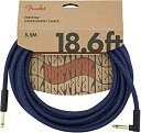 【中古】【輸入品・未使用】Fender ケーブル 18.6' Angled Cable, Blue Dream