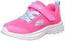 【中古】【輸入品・未使用】Skechers キッズ ガールズ スポーツ 軽量 Skechers 洗濯機洗い可能 スニーカー, ネオンピンク/ターコイズ, 5 Toddler(4)