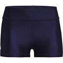 【中古】【輸入品・未使用】Under Armour Women's HeatGear Armour Mid Rise Shorty , Midnight Nav...