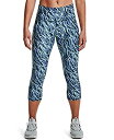 【中古】【輸入品・未使用】Under Armour Women's HeatGear Armour Printed No-Slip Waistband Pocketed Capri , Dark Cyan (463)/Breeze , X-Small