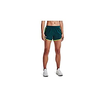 【中古】【輸入品・未使用】Under Armour Women's Fly By 2.0 Running Shorts , Dark Cyan (463)/Cosmos , X-Large